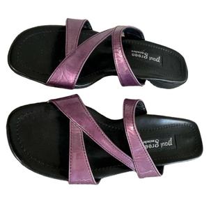 Paul Green Women’s Sandals Purple Patent Non Slip Flats Size 5